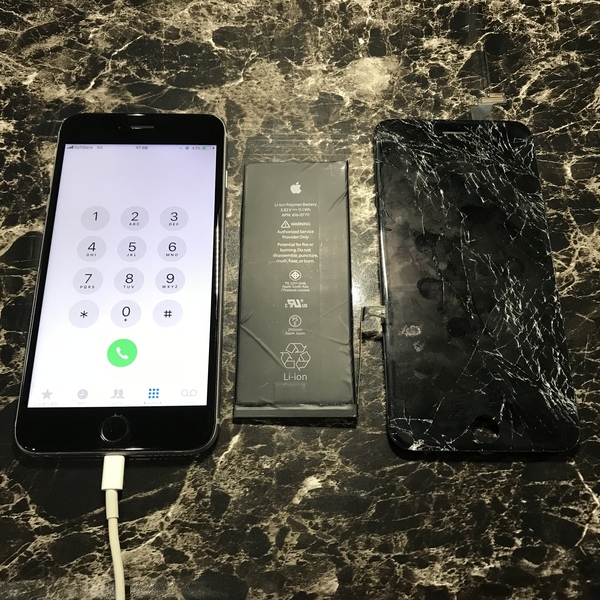 iPhone6s:ガラス修理バッテリー交換｜宮崎市清武町より修理のご依頼