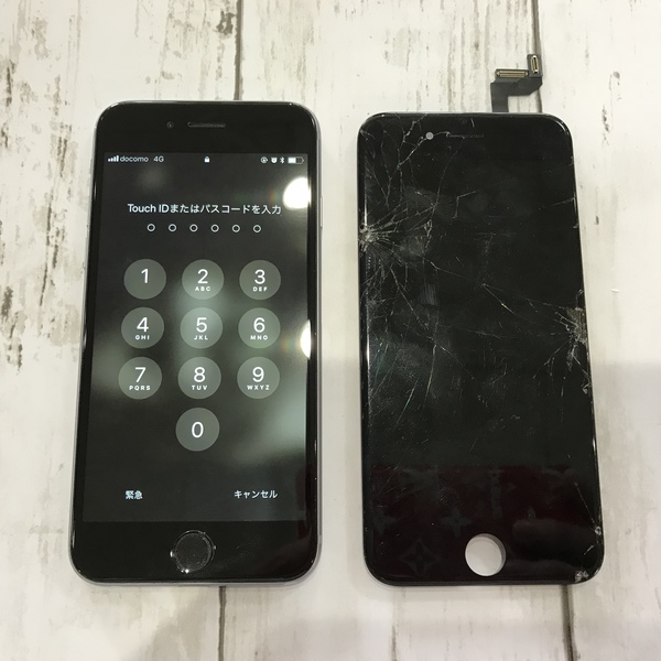 iPhone6S:ガラス割れ修理交換｜佐土原町より画面割れ修理でご来店。