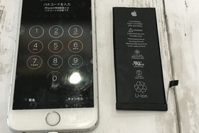 iPhone6:バッテリー修理交換｜充電復活！快適なiPhoneに変身！の施工前画像