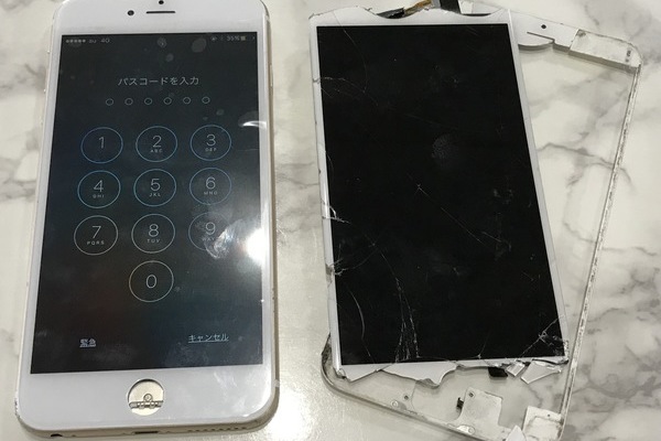 iPhone6:ガラス割れ修理依頼｜バックアップなしでも修理可能！データ無くなりません！